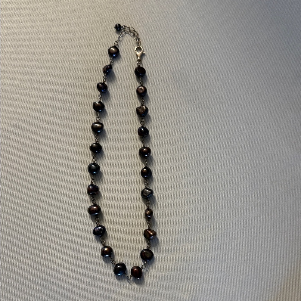 Silpada Iridescent Black Pearl Necklace